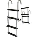 Jif Marine JIF MARINE ASC4SS 4-Step Removable Folding Ladder; Stainless 316 ASC4SS